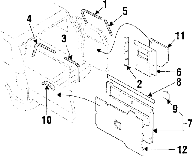 8970984753 - : Window Trim for Acura Image