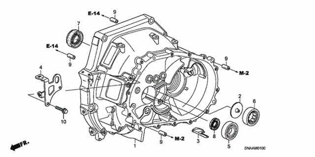 MT Clutch Case (1.8L) for 2009 Honda Civic #0