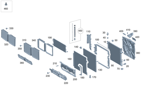 Radiator, Mounting, and Covering for 2026 Mercedes-Benz GLE450e #0