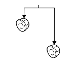 WHT004635 - Engine: Upper Bracket Nut for Porsche Image