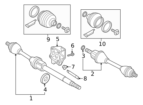 Drive Axles for 2019 Volvo XC90 #1