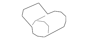 62225JG000 - : Inner Bracket for Nissan: Altima, Frontier, LEAF, Rogue, Rogue Select, Sentra Image