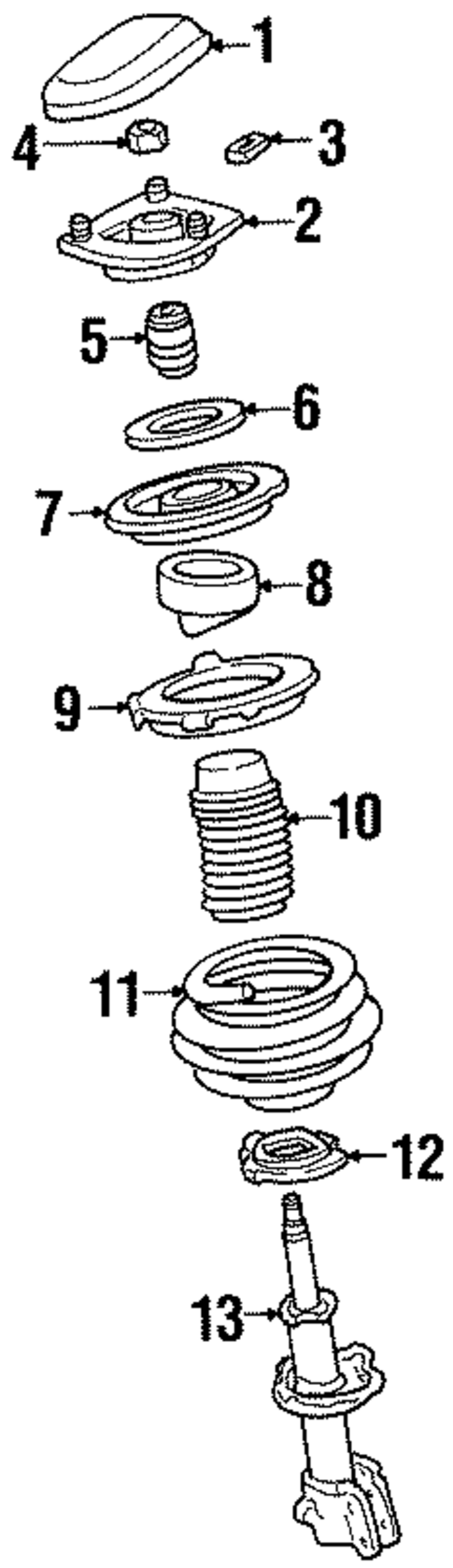 Struts & Components for 1993 Pontiac Bonneville #0