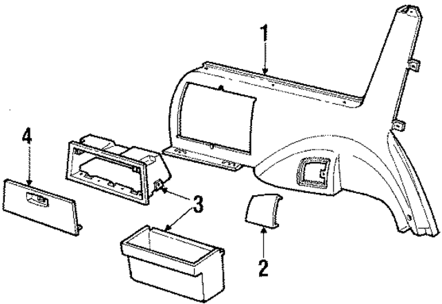 E3DZ7431013A3D - Body: Quarter Trim for Ford: LTD | Mercury: Marquis Image