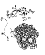 68251964AB - Electrical: Injector Wiring for Mopar Image