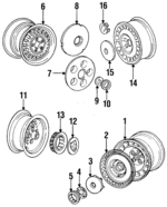 CAC6438 - : Hub Cap for Jaguar: XJ6 Image