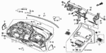 77605SNAA01ZD - Interior/Bumper: SEAL A *NH597L* (OPEN) (DARK ATLAS GRAY) for Honda Image