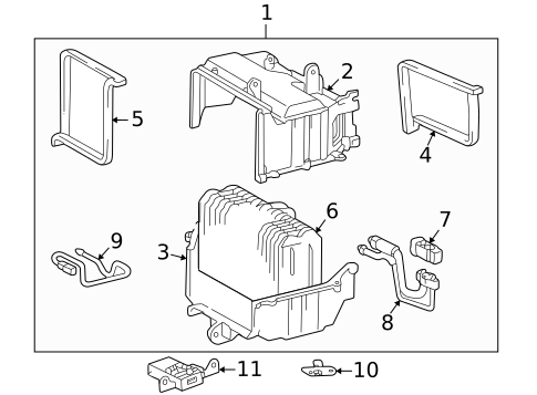 Condenser, Compressor & Lines for 2000 Toyota Corolla #1