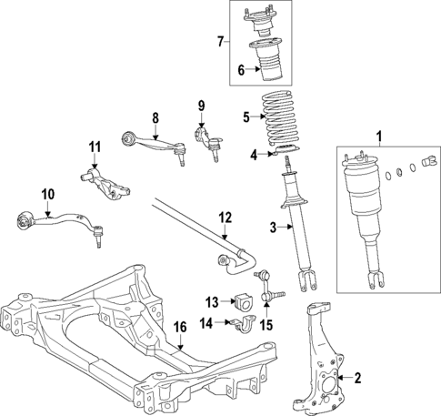 Front Suspension for 2013 Lexus LS460 #1