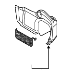 4H0863880C9X7 - Body: Trunk Side Trim for Audi Image