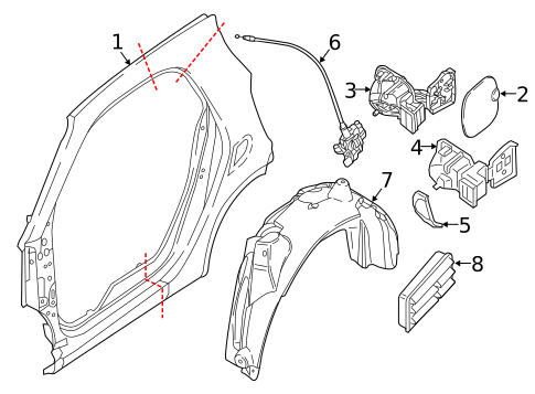 Quarter Panel & Components for 2019 Smart EQ fortwo #0