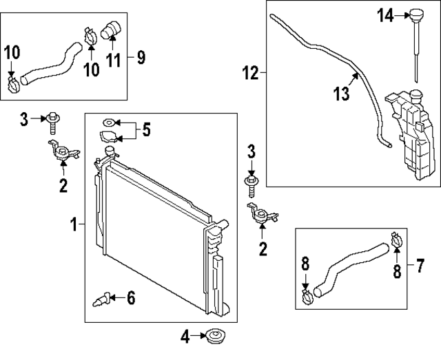 25310J5550 - : Radiator Assembly for Hyundai Image