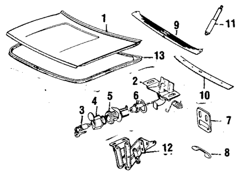 Trunk for 1988 Volvo 244 #0