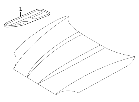 Exterior Trim - Hood for 2007 Jaguar XK #0