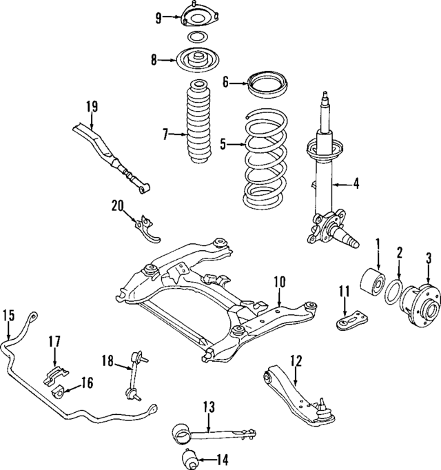 543036P086 - Suspension: Strut for Infiniti Image