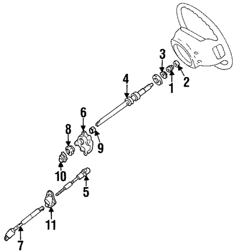 Shaft & Internal Components for 1995 Ford Ranger #1