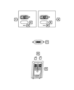 68102487AA - Electrical: Courtesy Lamp Lens, Left for Dodge: Ram 1500 | Ram: 1500, 1500 Classic, 2500, 3500 Image