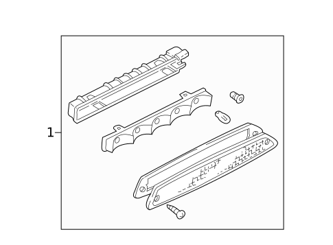 High Mounted Stop Lamp for 2007 Mercury Mariner #0