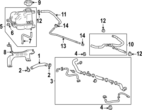 Radiator Hoses for 2025 Cadillac CT5 #0