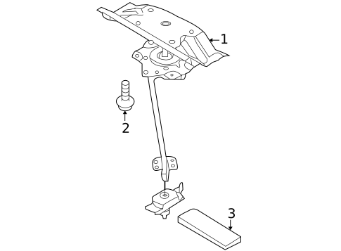 Spare Tire Carrier for 2009 Kia Borrego #0