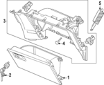 775023A0A01ZA - : Glove Box Frame for Honda: CR-V Image