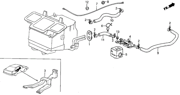 Water Valve - Duct for 1987 Acura Integra #0