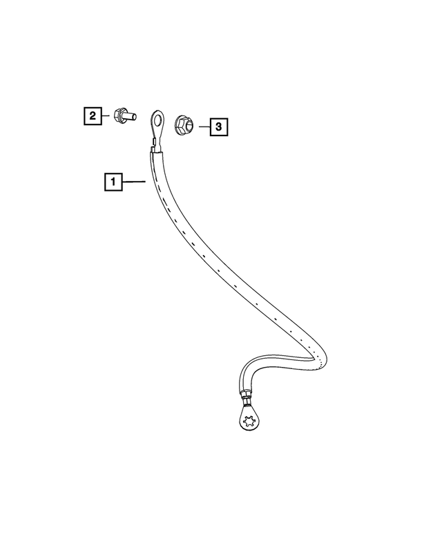 68531756AA - Electrical: Ground Strap for Mopar Image