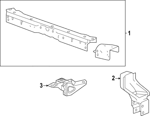 Radiator Support for 2016 Cadillac XTS #0