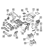 6AC68TX7AJ - Interior Trim: Console Armrest for Jeep: Gladiator, Wrangler Image