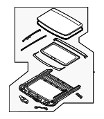 81600XA010RBQ - Body: Sunroof Assembly for Kia Image