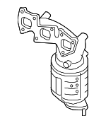 285103E836 - : 2008-2009 Hyundai Santa Fe - Catalytic Converter With Integrated Exhaust Manifold for Hyundai: Santa Fe Image