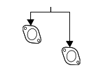 287512S000 - Exhaust: Muffler &amp; Pipe Gasket for Hyundai Image