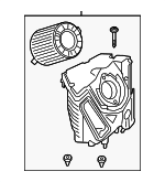 8W0133837Q - Air &amp; Fuel Delivery: Air Filter And Housing Assembly for Audi Image
