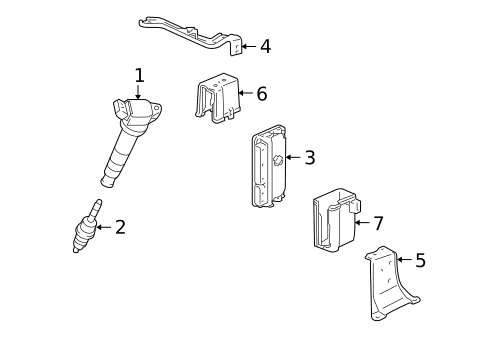 Ignition System for 2018 Lexus ES350 #1