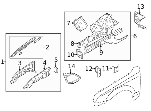 Structural Components & Rails for 2007 Jaguar S-Type #0