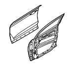 76003J9020 - : Door Shell for Hyundai: Kona, Kona Electric, Kona N Image