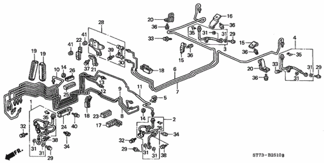 Brake Lines (3) for 1995 Acura Integra #0