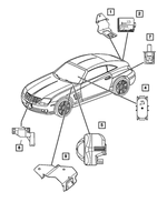 5102960AA - Electrical: Alarm System Bracket for Mopar Image