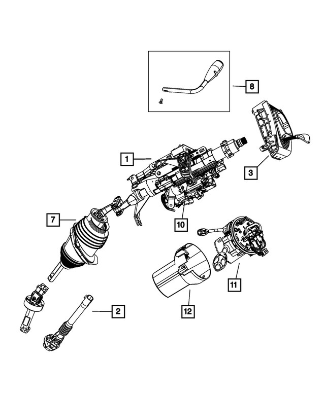 UU28XXXAD - Steering: Steering Column Shroud for Mopar Image image