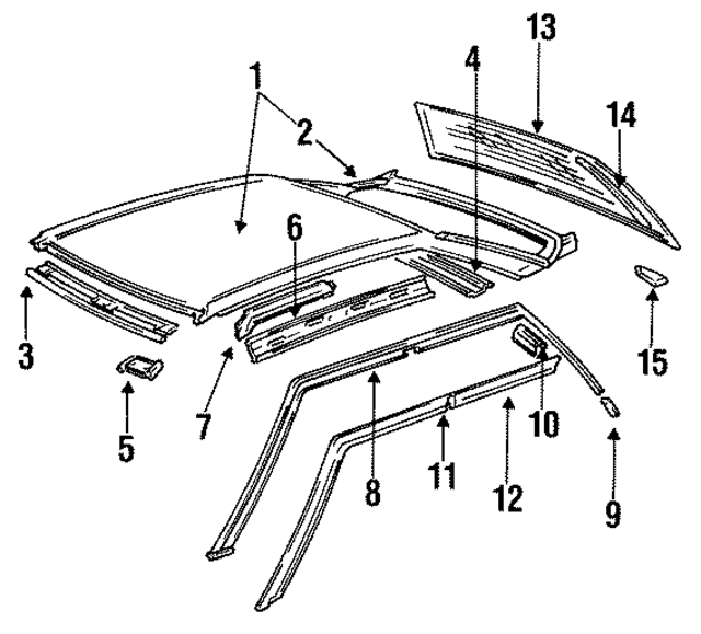 8A5817017 - Body: Roof Panel for Audi Image