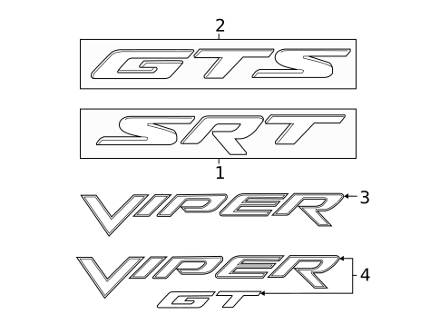 Decals & Emblems for 2014 SRT Viper #0