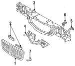 10040620 - Body: Grille for Pontiac: Grand Am Image