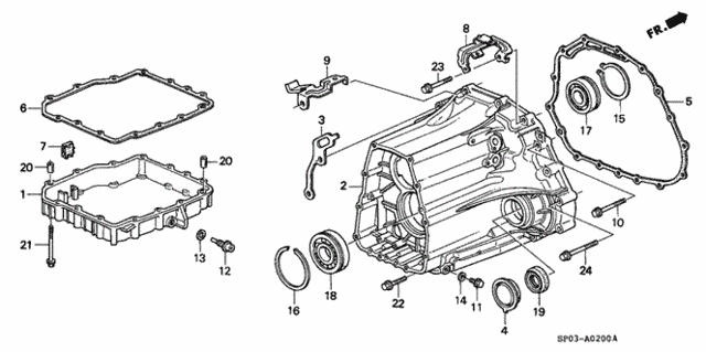 AT Transmission Housing for 1995 Acura Legend #0