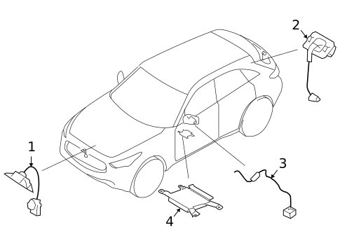 Electrical Components for 2010 INFINITI FX50 #1