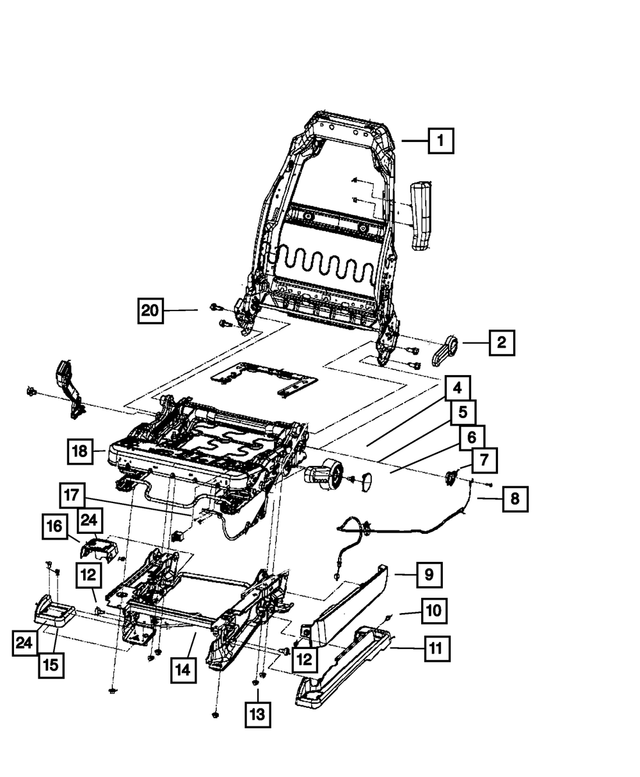 1VF67DX9AA - Interior Trim: Seat Shield for Mopar Image