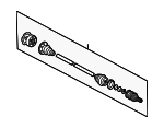 8E0501203BX - Universals &amp; Rear Axle: Drive Axle Assembly for Volkswagen: Passat Image