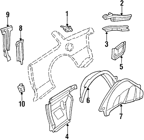 Inner Components for 1986 Chevrolet Celebrity #1