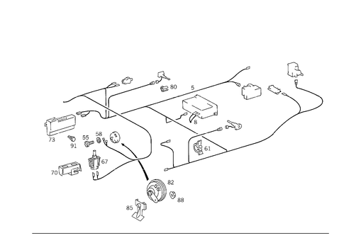 Antitheft Alarm System for 1988 Mercedes-Benz 300CE #1