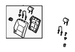 894001W022BB2 - Body: Seat Back Assembly for Kia: Rio Image