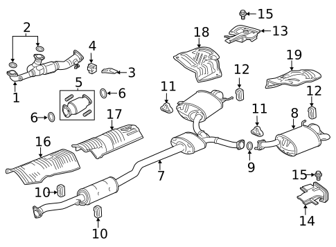 Exhaust Components for 2016 Acura RLX #0